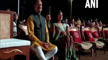 India News | Lok Sabha Speaker Om Birla Attends MahaShivratri Celebration Organized by Isha Foundation in TN's Coimbatore