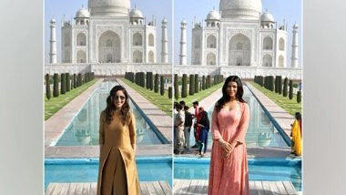 Entertainment News | Yami Gautam, Nimrat Kaur Visit Taj Mahal Amid 'Dasvi' Promotion