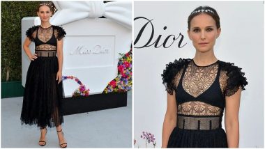 Natalie Portman's Black Dior Dress Strikes a Perfect Balance Between Looking Sensuous and Elegant (View Pics)