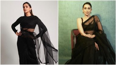 Fashion Faceoff: Deepika Padukone or Karisma Kapoor, Whose Black Sabyasachi Saree Did You Like More?