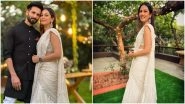 Mira Rajput Kapoor's Ivory Coloured Saree from Sanah Kapur's Wedding Ceremony Exudes Elegance (View Pics)