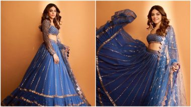 Alaya F's Dull Blue Lehenga is Here to Win Your Hearts and Find a Place in Your Wardrobe