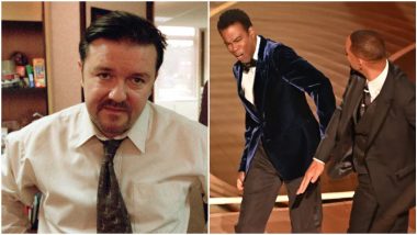 Oscars 2022: Ricky Gervais' Reaction to Will Smith-Chris Rock Slapgate is an 'Alopecia' Joke from The Office (Watch Video)