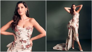Nora Fatehi Welcomes Spring By Dressing Up in a Hot Floral-Print Midi Dress (View Pics)