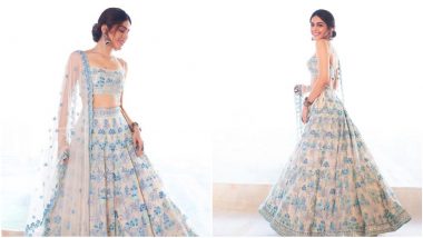 Alaya F Looks Like the Perfect Bridesmaid in Her Powder Blue Anita Dongre Outfit (View Pics)