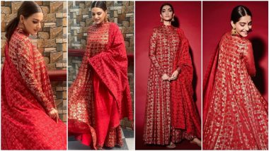 Fashion Faceoff: Himanshi Khurana or Sonam Kapoor, Who Nailed this Red Masaba Gupta Dress More?