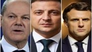 World News | Zelenskyy Speaks with Scholz, Macron, Seeks Help for Release of Melitopol Mayor