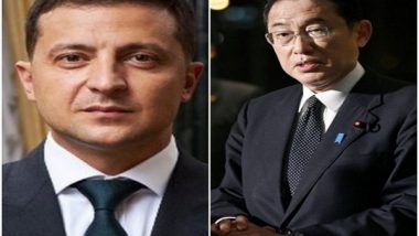 Russia-Ukraine 'War': Volodymyr Zelenskyy Informs Japanese PM Fumio Kishida About Russia's Nuclear Terrorism at Zaporizhzhia Nuclear Power Plant