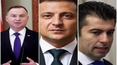 World News | Zelenskyy Speaks to Polish Counterpart, Bulgarian PM over Ukraine Situation
