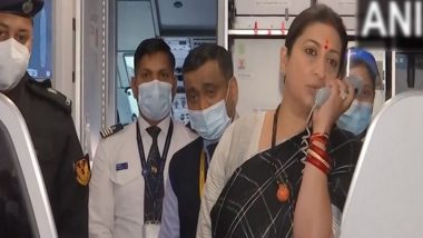 Smriti Irani Welcomes Indians Evacuated From Ukraine By Special Flight From Poland