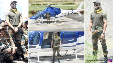 JGM: Vijay Deverakonda, Dressed In Army Uniform, Arrives In A Chopper To Announce His Second Project With Puri Jagannadh (View Pics)