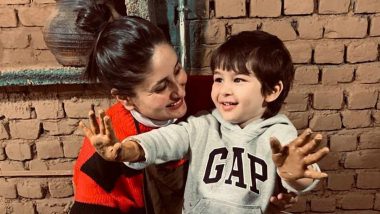 Kareena Kapoor’s Little Munchkin Taimur Enjoys a Day by the Beach With His Brother Kiaan, Actress Shares a Lovely Snap (View Pic)