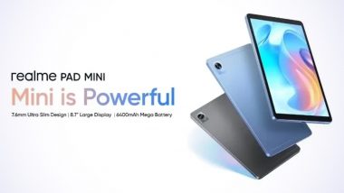 Realme Pad Mini With 6,400mAh Battery Launched; Check Price & Other Details Here