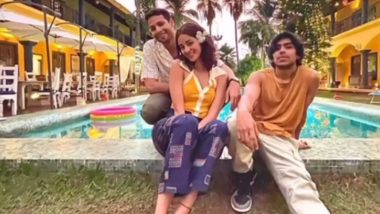 Kho Gaye Hum Kahan: Ananya Panday’s Poses Cutely for a Picture With Co-Stars Siddhant Chaturvedi and Adarsh Gourav (View Pic)