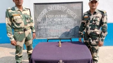 India News | BSF Apprehends Man with Ancient Sculpture He Was Planning to Smuggle to Bangladesh