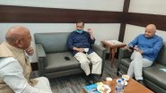 India News | Jharkhand: MLA Saryu Roy Meets CM Kejriwal, Sisodia at Delhi Airport