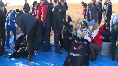 World News | US Astronaut Returns to Earth with Two Russian Cosmonauts in Russian Space Capsule