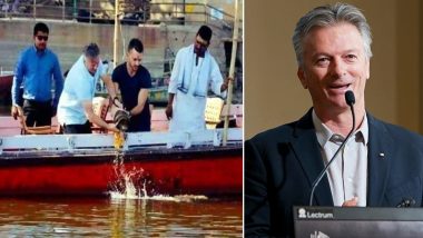 Old Photo of Former Australia Captain Steve Waugh Immersing Ashes of His Friend as Per Hindu Rituals in Holy River Ganga Goes Viral On Twitter