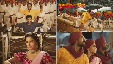 RRR Song Sholay Out! Ram Charan, Jr NTR and Alia Bhatt’s Energetic Song Will Make Every Indian Proud and Dancing to the Quirky Beats (Watch Video)