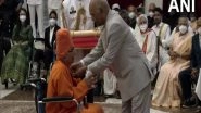 India News | Sachidanand Swami Receives Padma Bhushan for His Work in Literature and Education