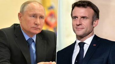 Russia President Vladimir Putin, France President Emmanuel Macron Discuss Ukraine Issue Over Phone