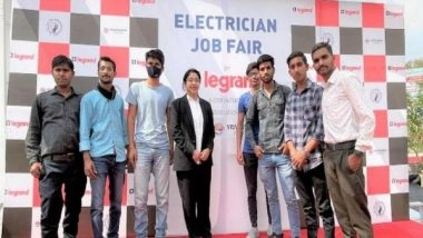 Business News | Legrand Organizes India's First Electrician Job Fair in Udaipur