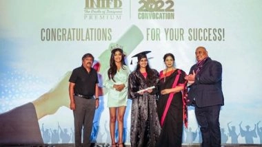 Business News | Femina Miss India 2020 Runner-up Maanya Singh at INIFD Kothrud, Pune for Annual Convocation