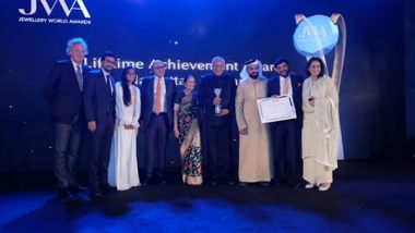 Business News | KGK Group Chairman, Mr. Navrattan Kothari, Got Felicitated with Lifetime Achievement Award at Jewellery World Awards