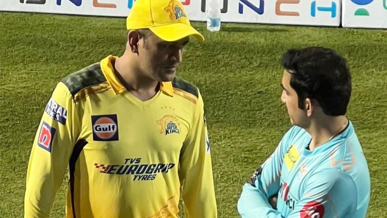 Gautam Gambhir Catches Up With 'Skipper' MS Dhoni After LSG vs CSK Clash in IPL 2022 (See Post)