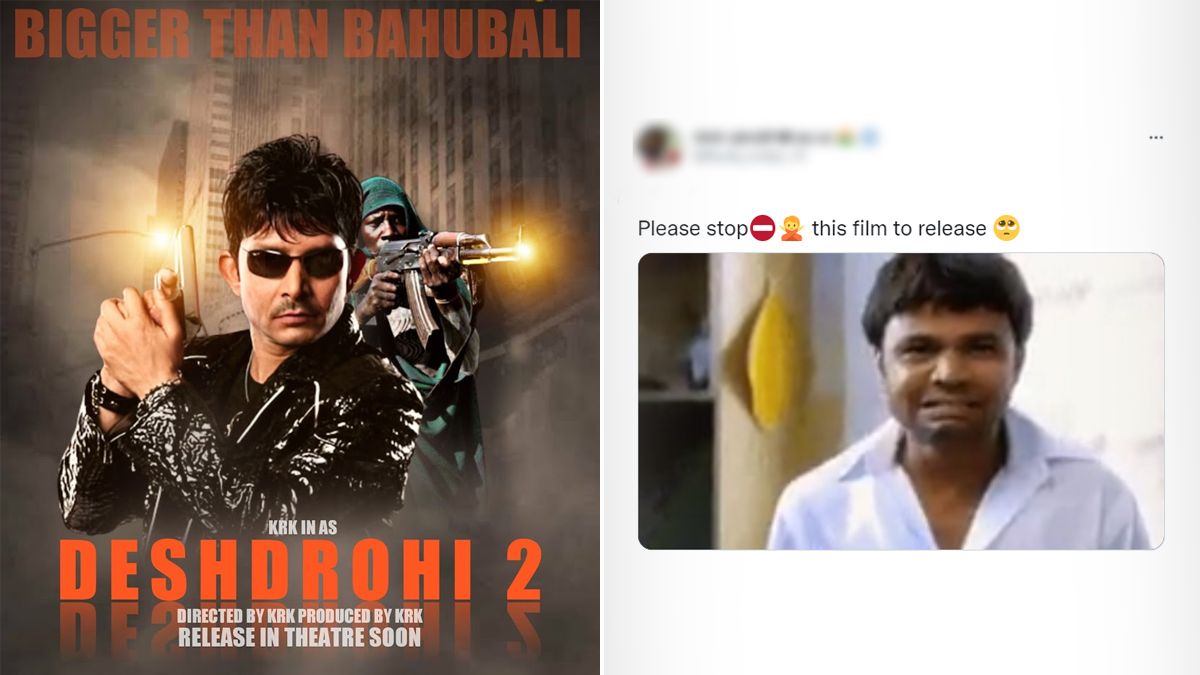 Deshdrohi 2 Funny Memes & Jokes Go Viral After Kamaal R Khan aka KRK  Announces Sequel of His 2008 Movie, Calls It 'Bigger Than Bahubali' | 👍  LatestLY