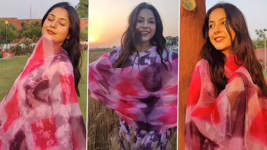 Shehnaaz Gill Gives ‘Pind Ki Kudi’ Vibes As She Shares a Beautiful Video in a Pink and Purple Salwar From Punjab – WATCH