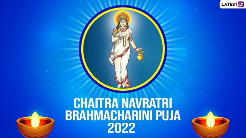 Chaitra Navratri 2022 Day 2 Greetings: Brahmacharini Mata Images, HD Wallpapers, Devotional Messages and SMS To Celebrate Second Form of Goddess Durga