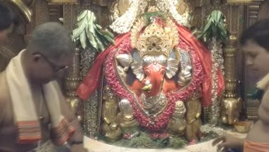 Siddhivinayak Live Darshan on Angarki Sankashti Chaturthi 2022: Watch Live Streaming Ganesha Sankatahara Morning Aarti and Puja From Mumbai's Shree Siddhivinayak Temple