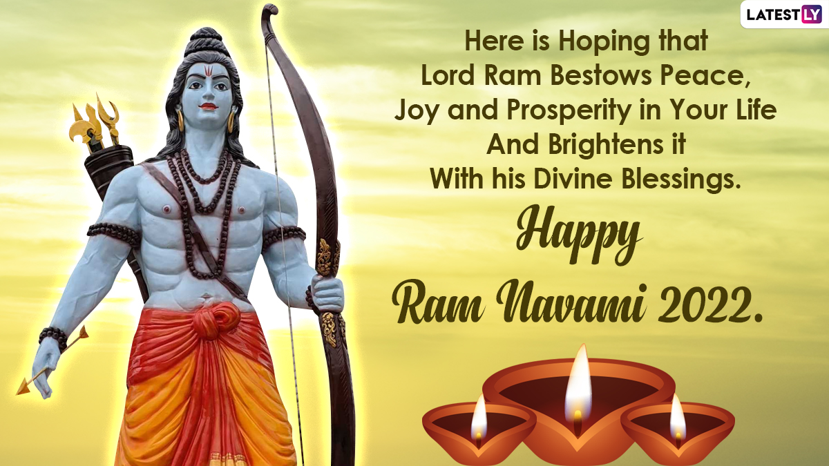 Happy Ram Navami 2022 Greetings & HD Images: WhatsApp Messages ...