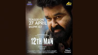 12th Man: Teaser Of Mohanlal’s Film To Be Out On April 27 (View Poster)
