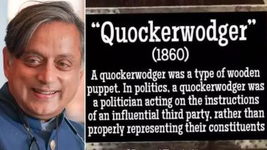 Quockerwodger Meaning: Shashi Tharoor’s Tweet About Unique English Word Sends Twitterverse Into Confusion