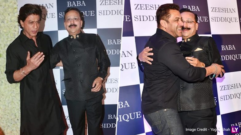 Shah Rukh Khan And Salman Khan Photographed At Baba Siddique’s Iftar Party (View Pics And Videos)