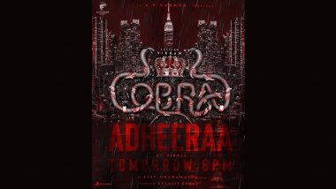 Cobra Song Adheeraa: Second Single From Chiyaan Vikram’s Film To Be Out Tomorrow!