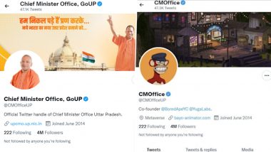 Twitter Account of UP Chief Minister's Office Restored After it Was Hacked on Saturday