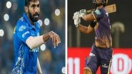 Sports News | IPL 2022: Nitish Rana Fined 10 Pc of Match-fee, Jasprit Bumrah Reprimanded for Level 1 Offence