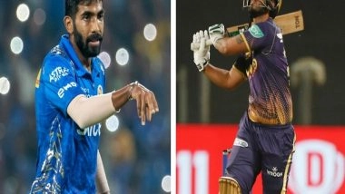 Sports News | IPL 2022: Nitish Rana Fined 10 Pc of Match-fee, Jasprit Bumrah Reprimanded for Level 1 Offence