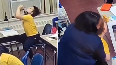 New Jersey Teacher Uses Heimlich Maneuver Technique To Save 9-Year-Old Student from Choking in Class; Watch Viral Video 