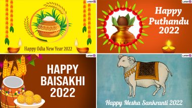 Puthandu Vazthukal, Pana Sankranti, Jur Sital and Baisakhi: Twitterati Celebrate Hindu Solar New Year Sharing Greetings, Images and Messages of Mesha Sankranti