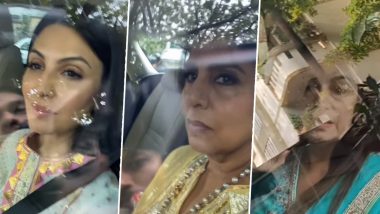 Ranbir Kapoor-Alia Bhatt Wedding: Neetu Kapoor, Soni Razdan and Others Arrive at Vastu for the Big Day (Watch Videos)