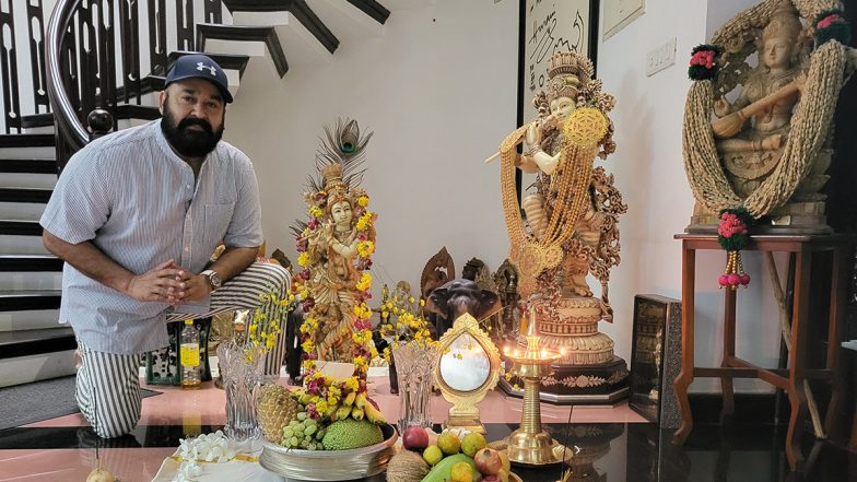 Vishu 2022: Mohanlal Extends Festive Greetings to Fans on the Occasion of Kerala New Year!