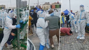 COVID-19 in China: Police Use Excessive Force To Enforce the Communist Party Quarantine Orders in Shanghai (Watch Video)