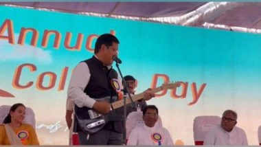 India News | Meghalaya CM Plays Guitar, Sings at Loyola Academy's 43rd Annual Fest