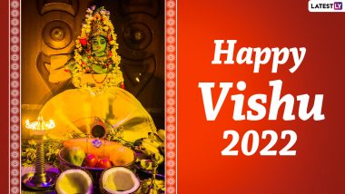 Vishu 2022 Images & HD Wallpapers for Free Download Online: Wish Happy Kerala New Year With WhatsApp Stickers, GIFs, Status, Quotes, SMS and Greetings to Family