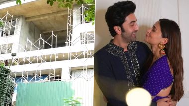 Ranbir Kapoor’s New Home in Bandra Decked Up With Lights Ahead of Rumoured Wedding With Alia Bhatt (Watch Video)