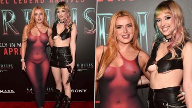Bella Thorne Wears a Raunchy Red Dress At the Morbius Screening (View Pics)